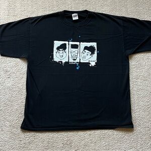 Vintage Rare De La Soul T-Shirt XL Black Hip Hop 3 Feet High and Rising Artwork